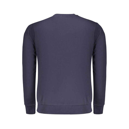 Blue Cotton Men Sweatshirt
