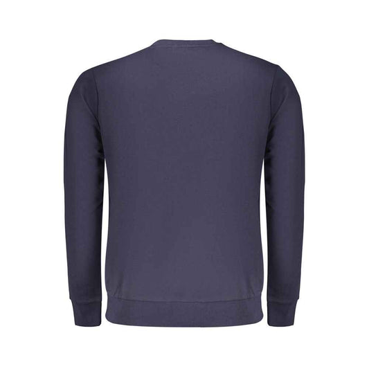 Blue Cotton Men Sweatshirt