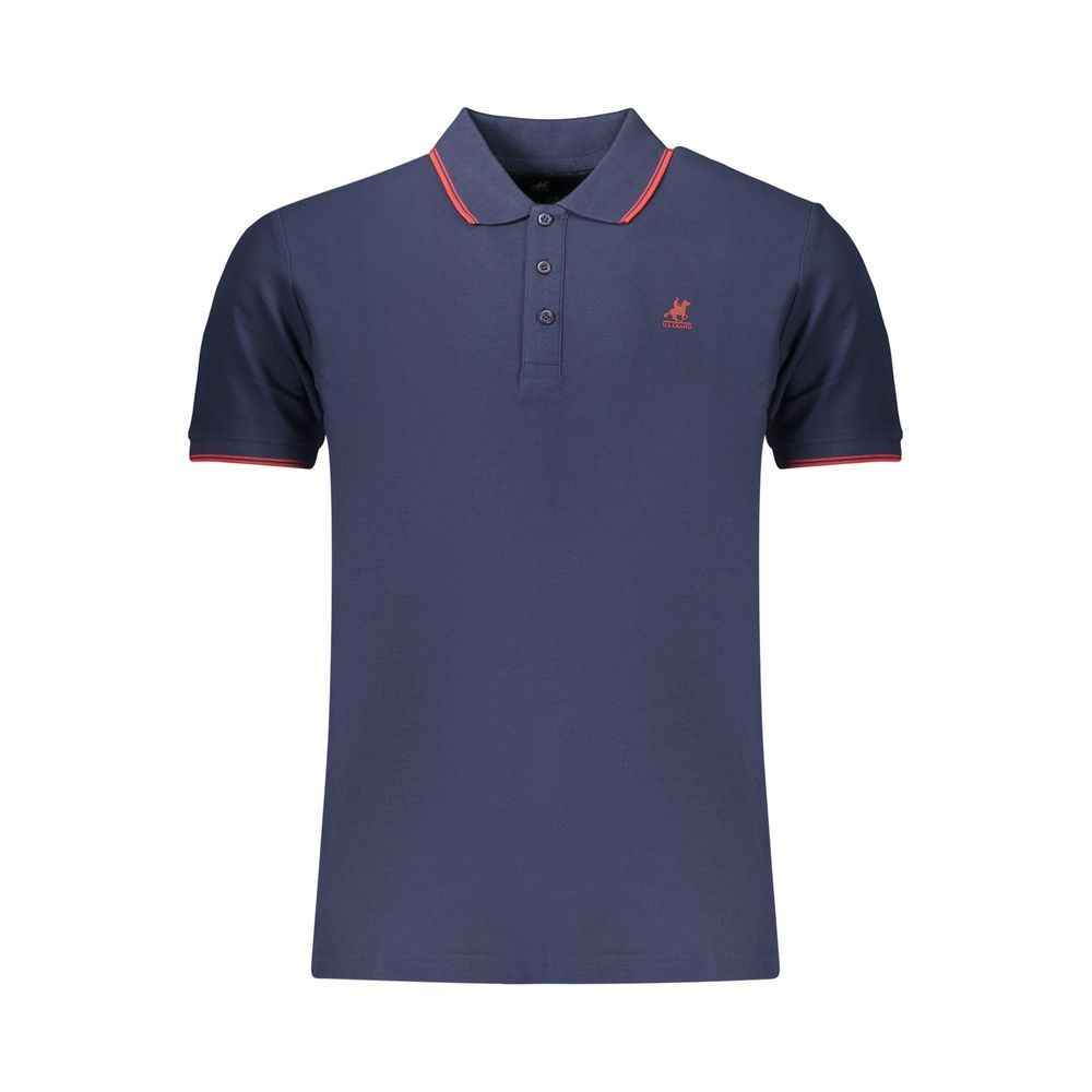 Blue Cotton Men's Polo