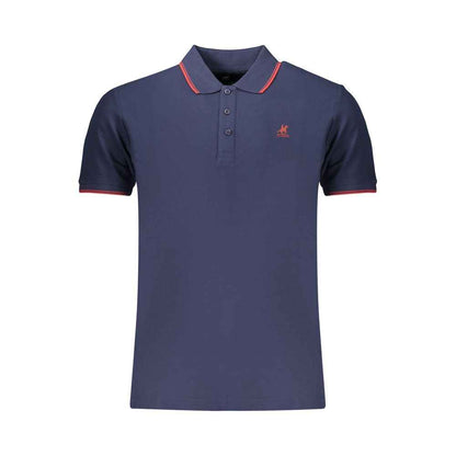Blue Cotton Men's Polo