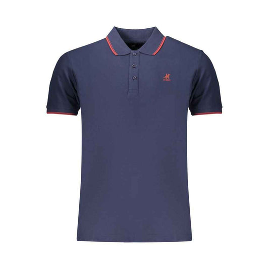 Blue Cotton Men's Polo