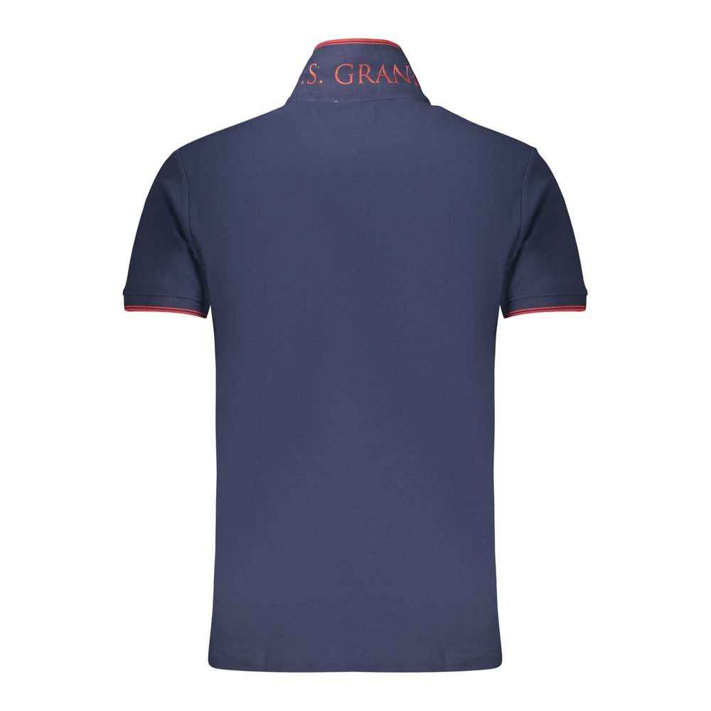 Blue Cotton Men's Polo