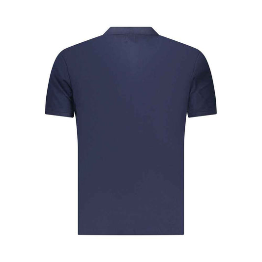 Blue Cotton Men's Polo Shirt
