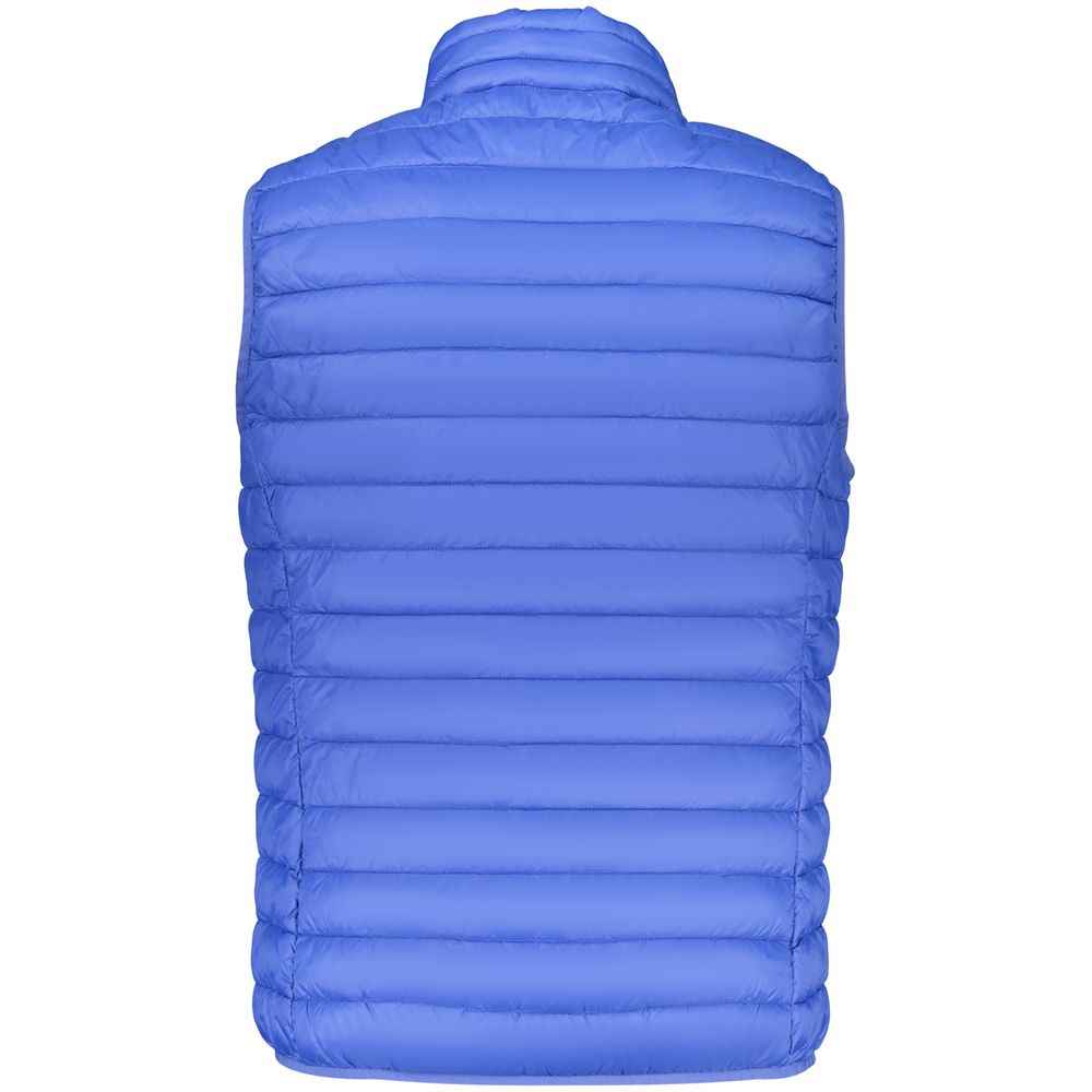 Blue Polyester Men's Vest