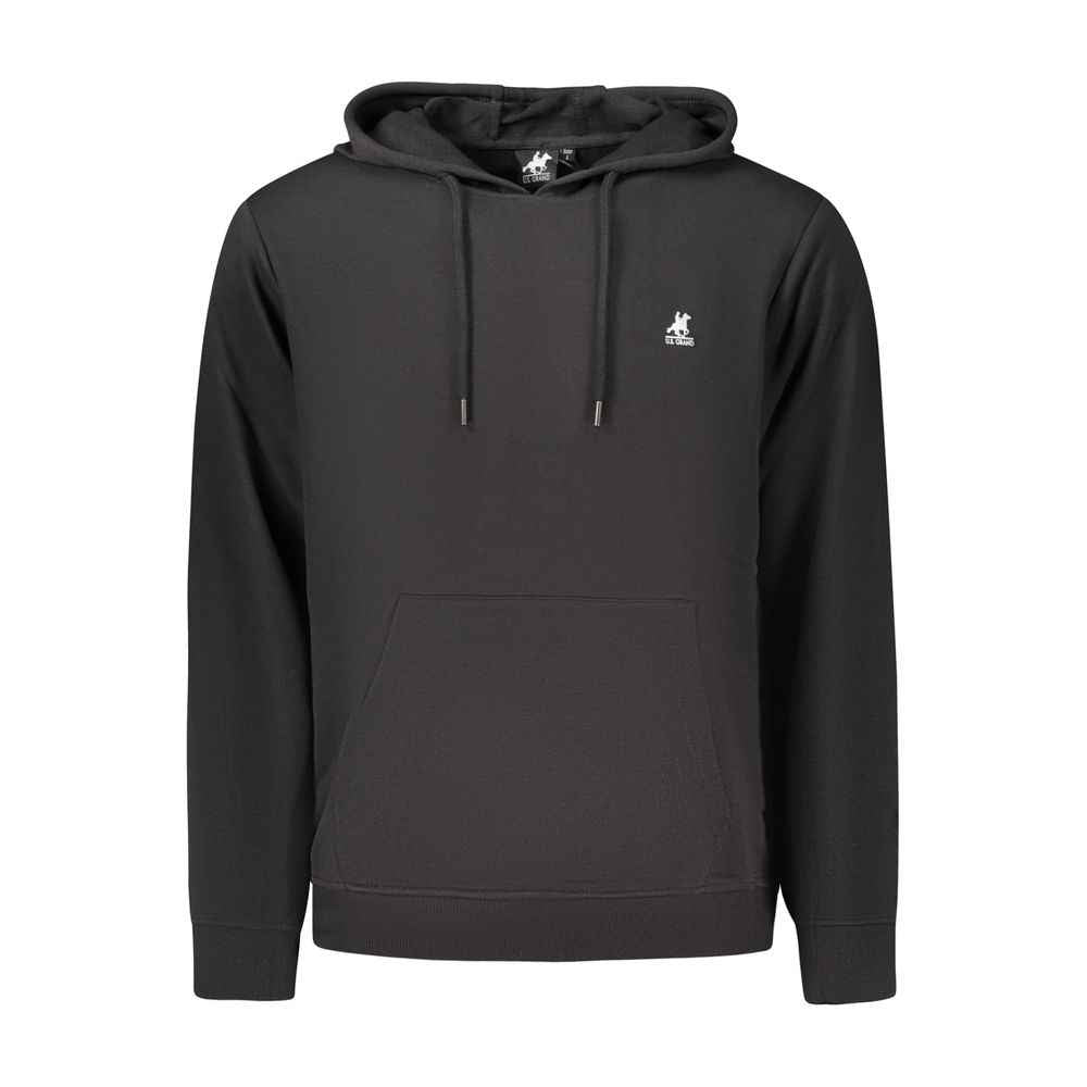 Black Cotton Men's Sweatshirt