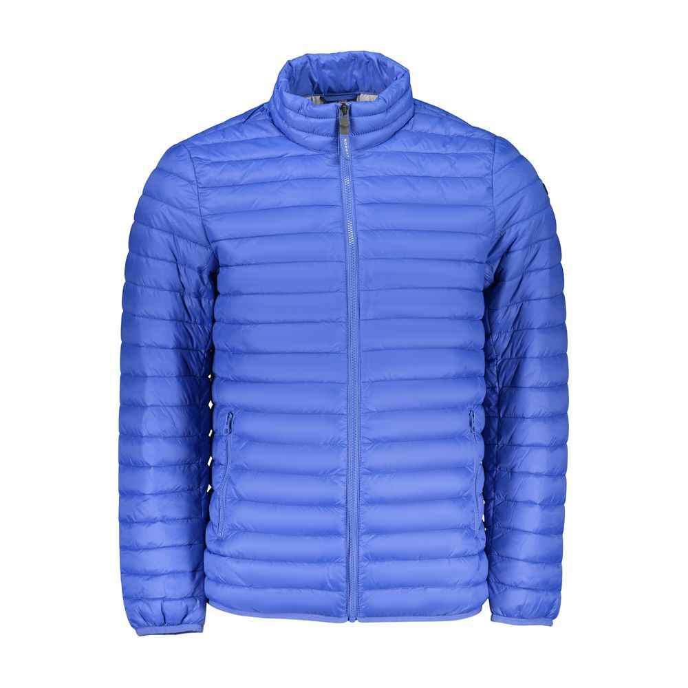 Blue Polyamide Men Jacket