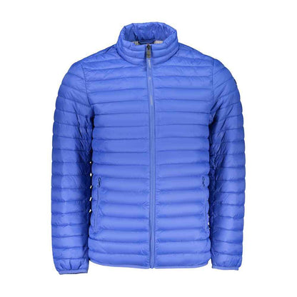 Blue Polyamide Men Jacket