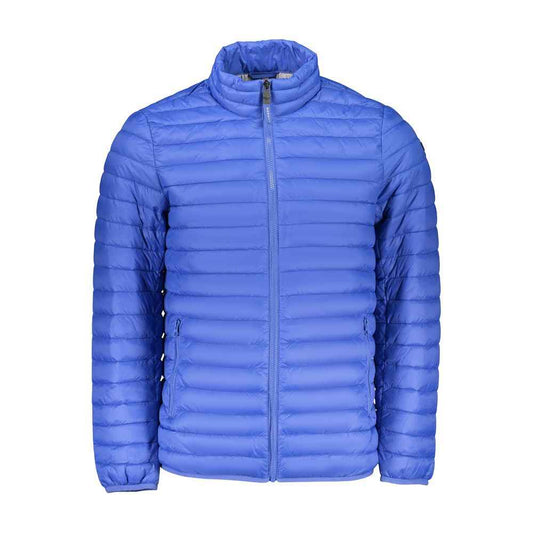 Blue Polyamide Men Jacket