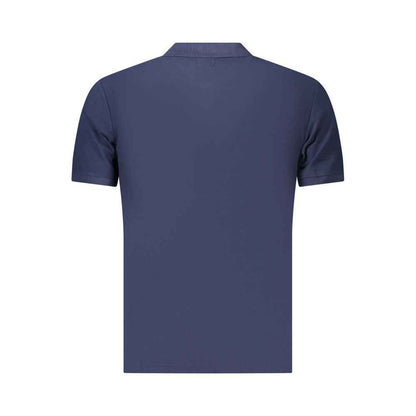 Blue Cotton Mens Polo Shirt