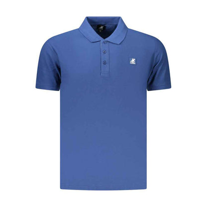 Blue Cotton Men's Polo Shirt