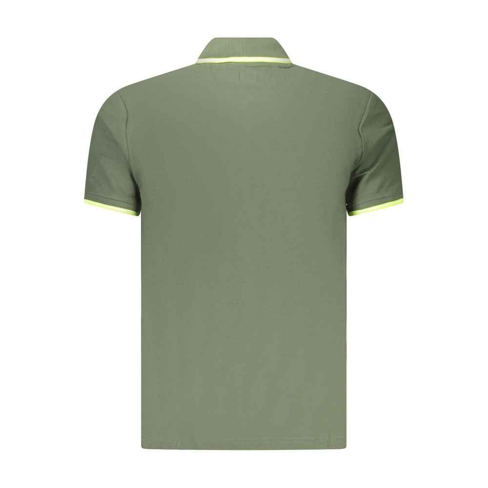 Green Cotton Men's Polo