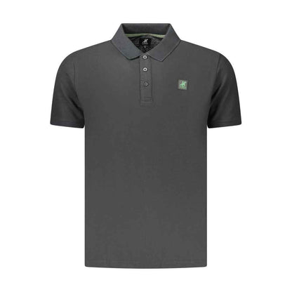 Black Cotton Men's Polo Shirt
