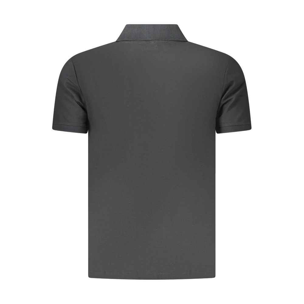 Black Cotton Men's Polo Shirt