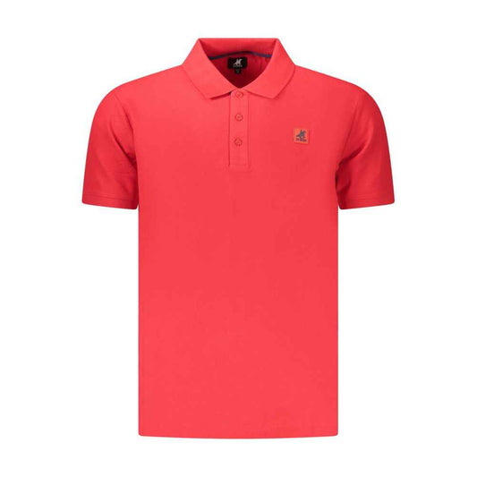 Red Cotton Men's Polo Shirt
