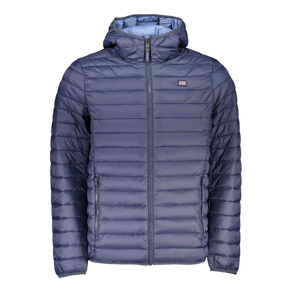 Blue Polyamide Men's Jacket