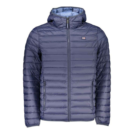 Blue Polyamide Men's Jacket