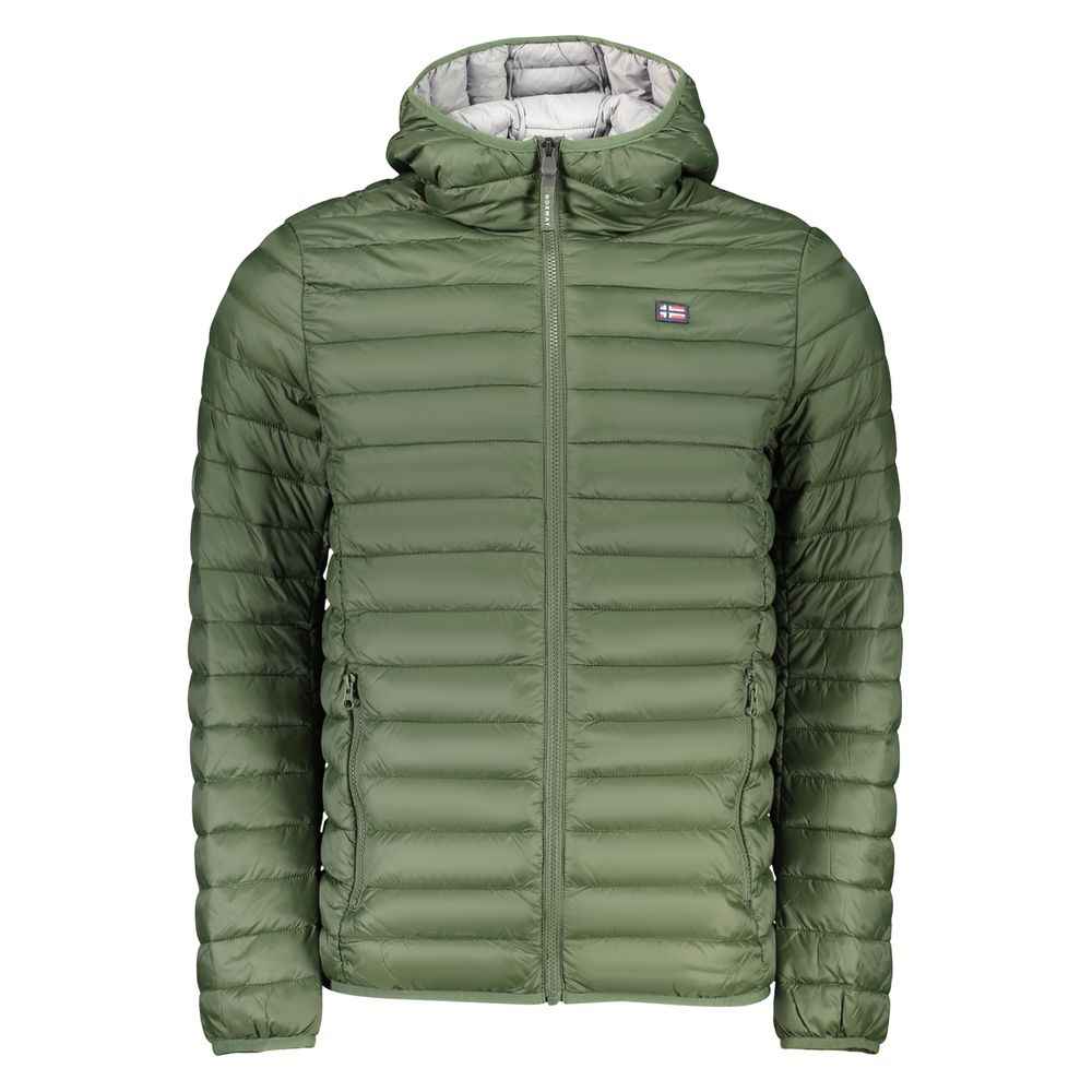 Green Polyamide Men's Jacket