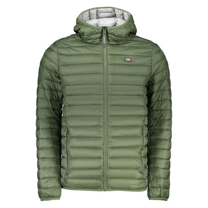 Green Polyamide Men's Jacket