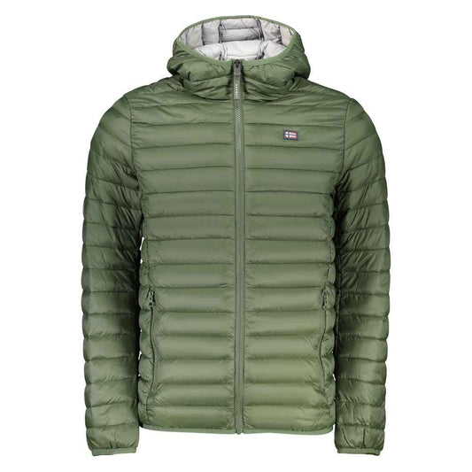 Green Polyamide Men's Jacket