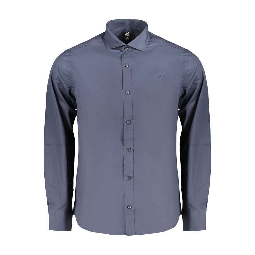 Blue Cotton Men's Shirt