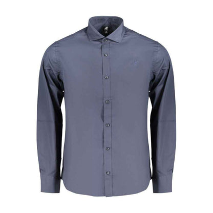 Blue Cotton Men's Shirt