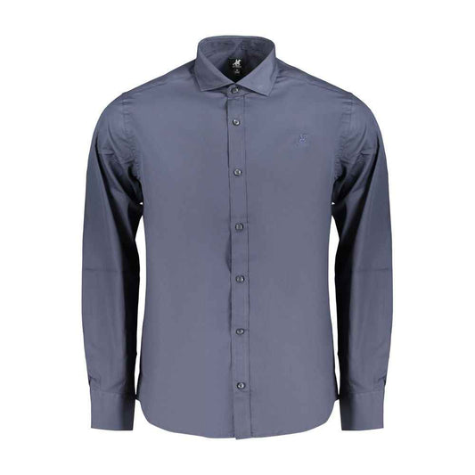 Blue Cotton Men's Shirt