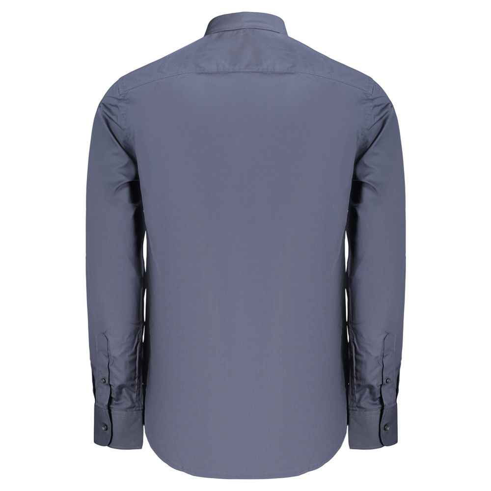 Blue Cotton Men's Shirt