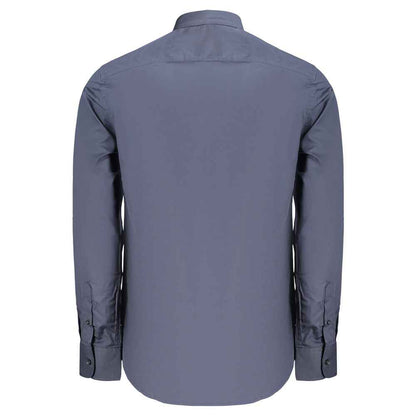 Blue Cotton Men's Shirt