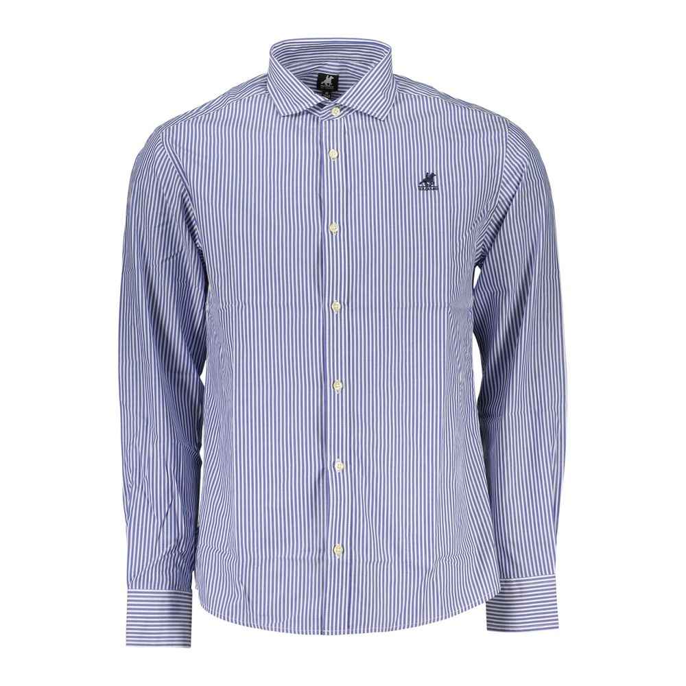 Blue Cotton Men's Shirt
