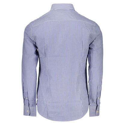 Blue Cotton Men's Shirt