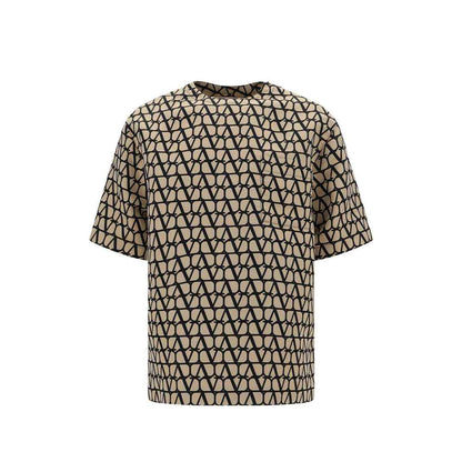 Brown Silk T-Shirt