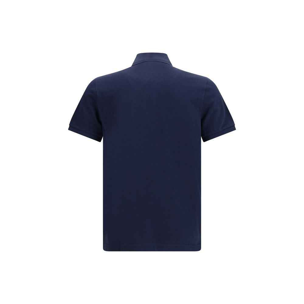 Blue Cotton Polo Shirt