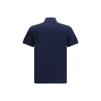 Blue Cotton Polo Shirt