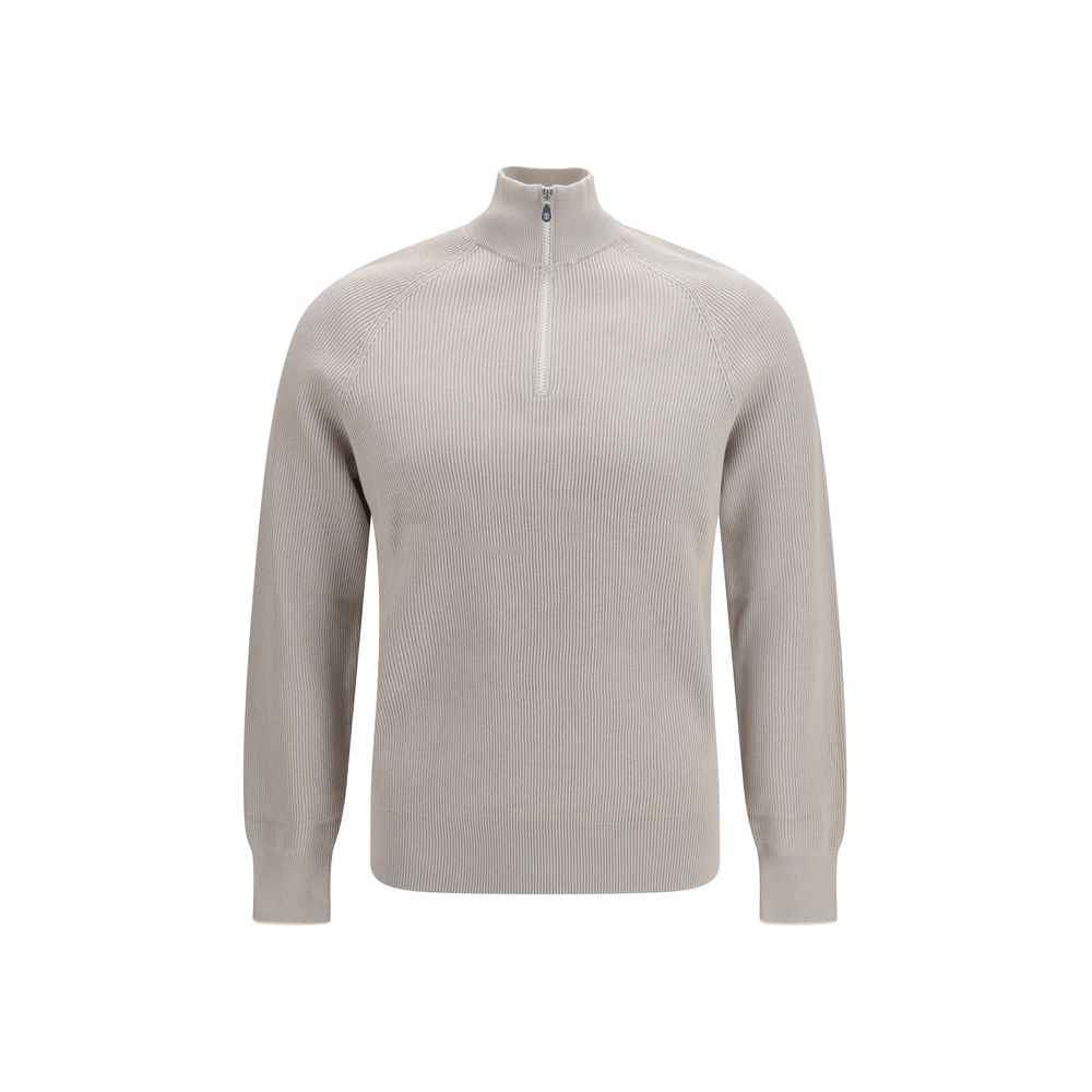 Beige Cotton Sweatshirt