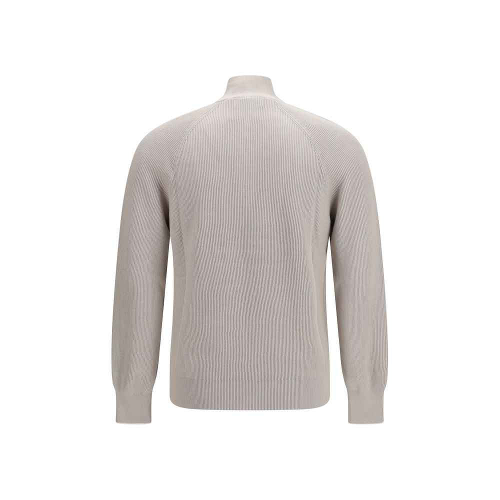 Beige Cotton Sweatshirt
