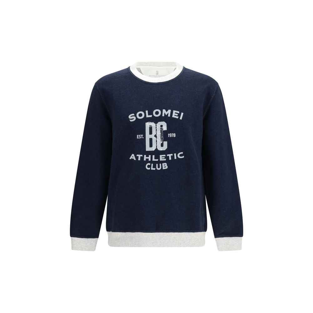 Blue Cotton Sweatshirt