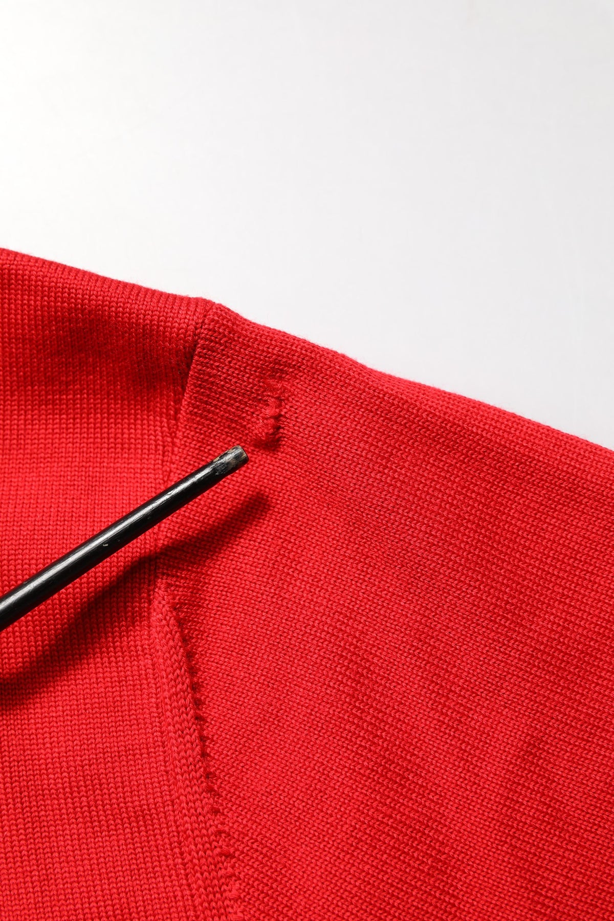Red Eye Print Crew Neck Pullover Sweater