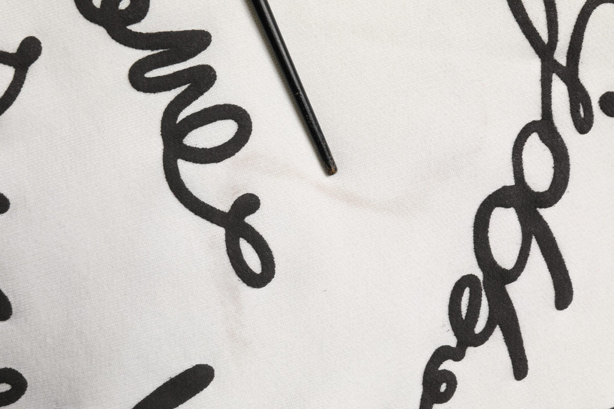 White Script Logo Print Cotton Sweatshirt Sweater