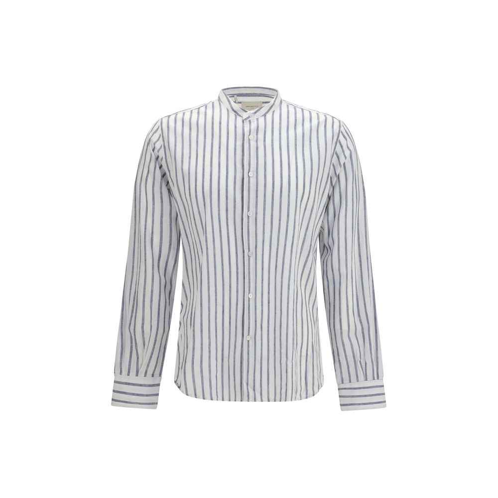 Blue Cotton Pattern Shirt