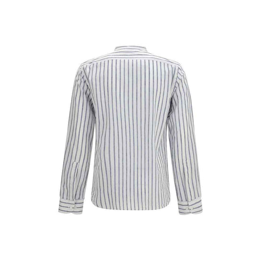 Blue Cotton Pattern Shirt