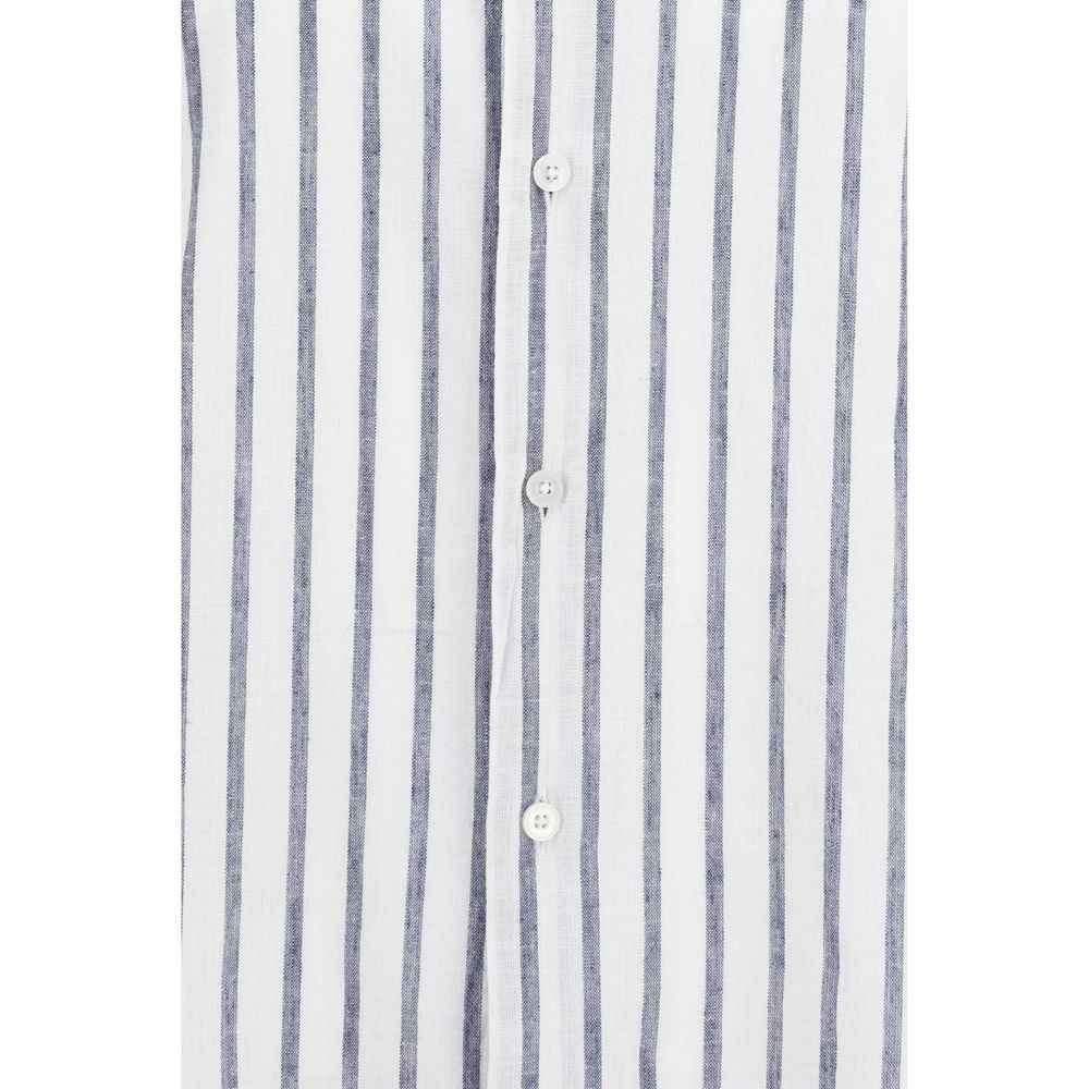 Blue Cotton Pattern Shirt