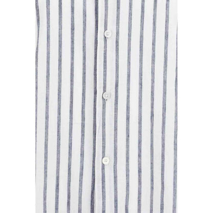 Blue Cotton Pattern Shirt