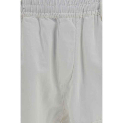 White Cotton Cargo Pants