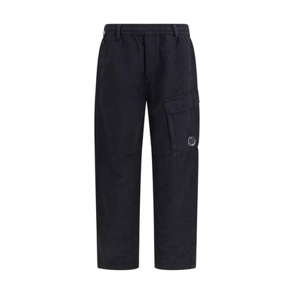 Black Cotton Cargo Pants