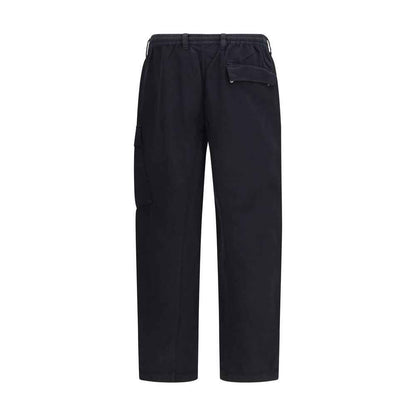 Black Cotton Cargo Pants