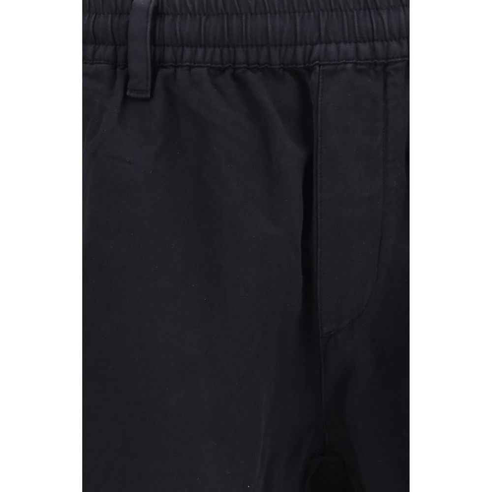 Black Cotton Cargo Pants