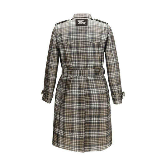 Brown Polyester Trench Coat