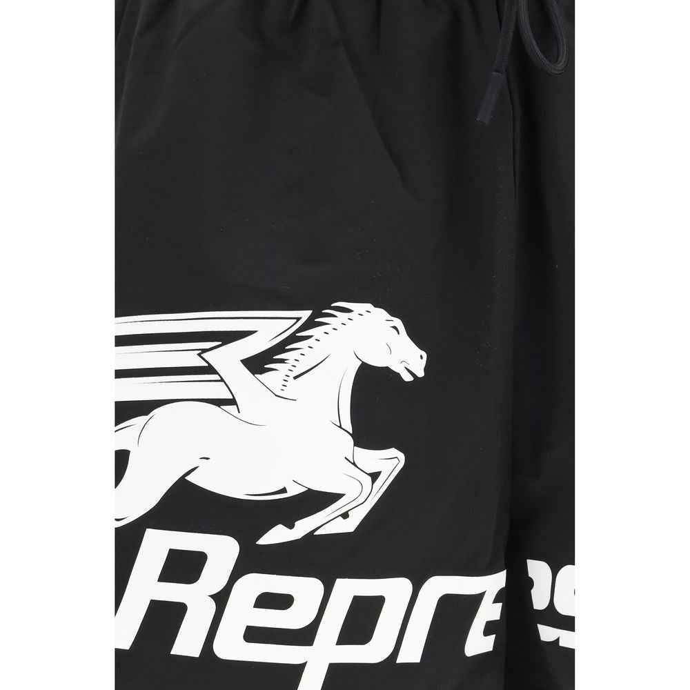 Black Polyester Shorts