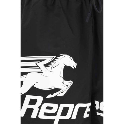 Black Polyester Shorts