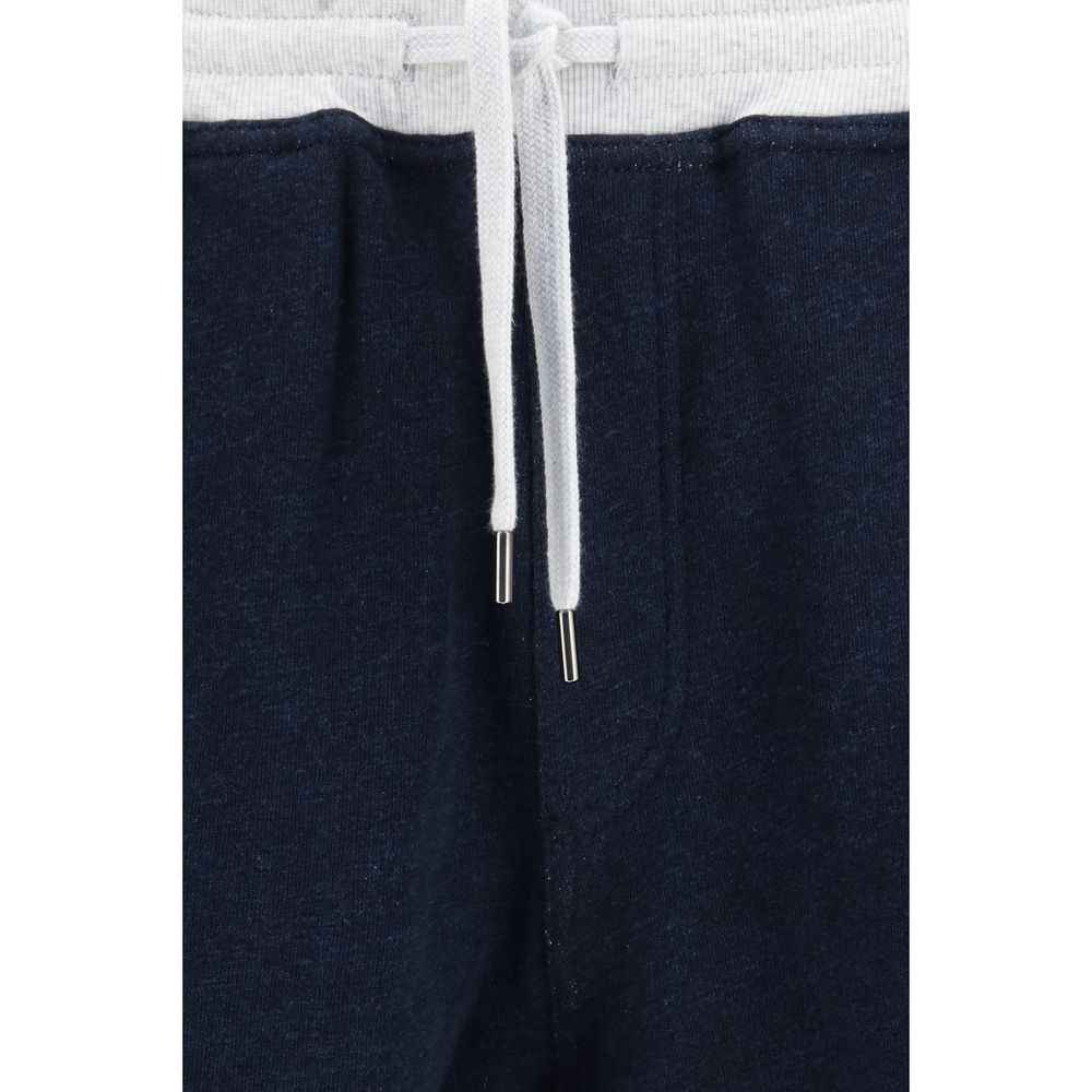 Blue Cotton Joggers (Workout Pants)